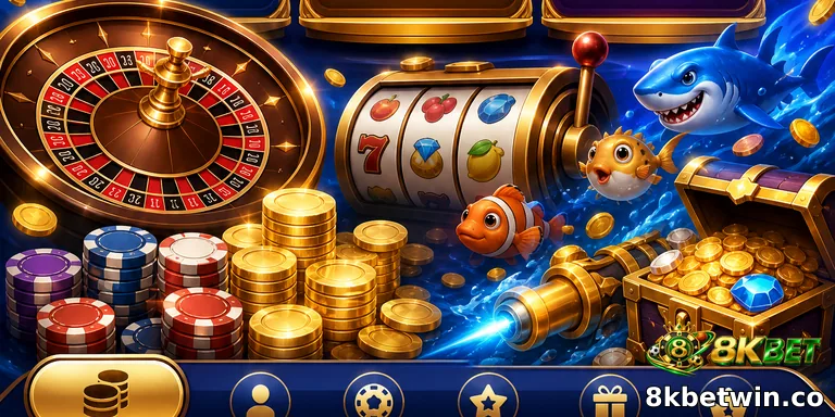 Bắn Cá Nổ Hũ – Game Giải Trí Đổi Thưởng Hàng Đầu 2026 - hình ảnh - 8kbetwin.co
